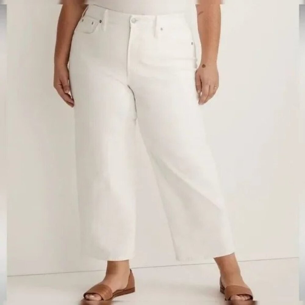 Madewell The Perfect Vintage Wide-Leg Crop Jeans Womens Size 14W